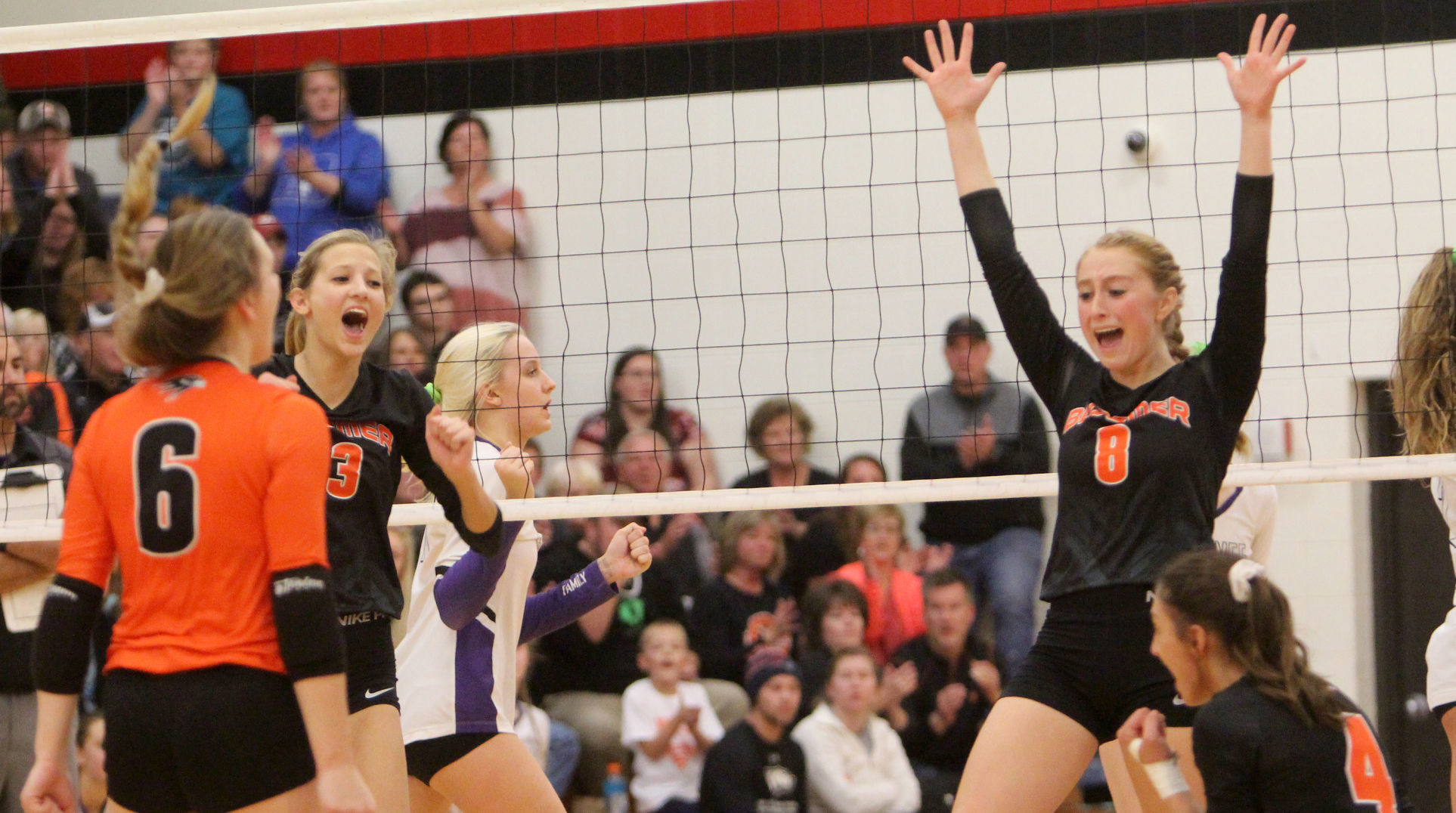 Bloomer volleyball vs Mosinee 10-27-18